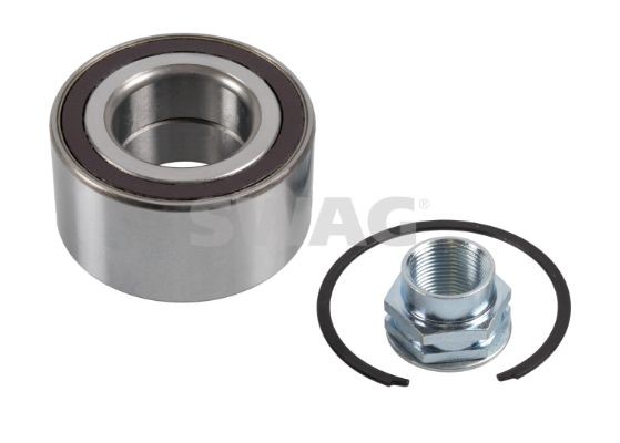 SWAG Front Axle Left, Front Axle Right, with axle nut, with integrated magnetic sensor ring, with retaining ring, with ABS sensor ring, 72 mm, Angular Ball Bearing Inner Diameter: 37mm Wheel hub bearing 70 92 8142 buy