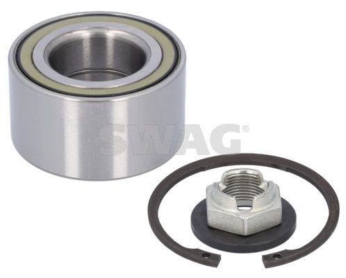 SWAG Front Axle Left, Front Axle Right, with axle nut, with retaining ring, 74 mm, Angular Ball Bearing Inner Diameter: 39mm Wheel hub bearing 50 92 9473 buy