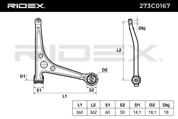 RIDEX Wishbone 273C0167
