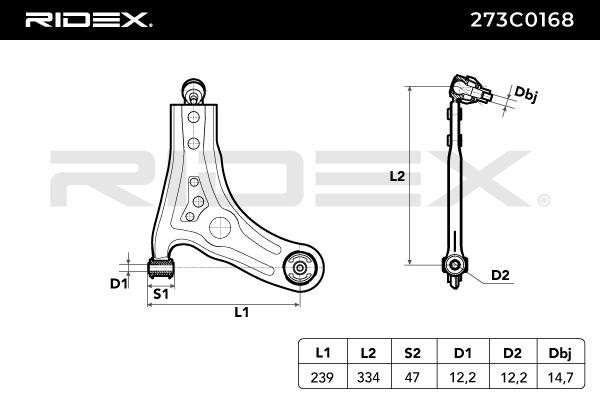 RIDEX Trailing arm 273C0168 buy online