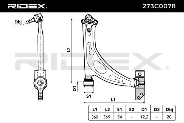 RIDEX Wishbone 273C0078