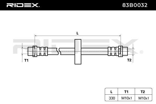 RIDEX Brake hoses 83B0032