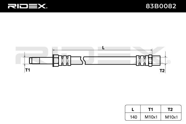 RIDEX Brake hoses 83B0082