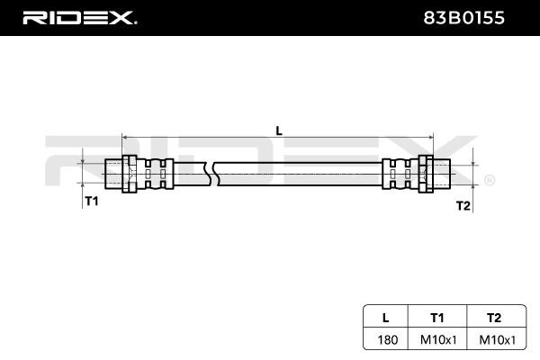 RIDEX Brake hoses 83B0155