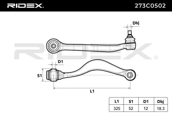 273C0502 Track control arm RIDEX 273C0502 review and test