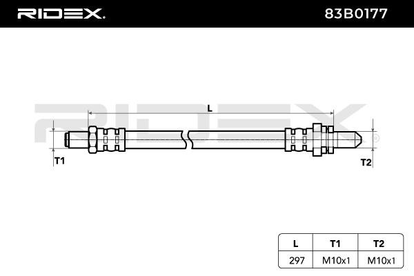 RIDEX Brake hoses 83B0177
