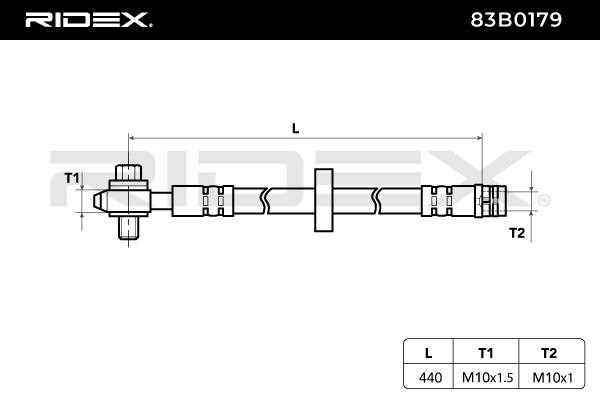 83B0179 Brake flexi hose RIDEX 83B0179 review and test