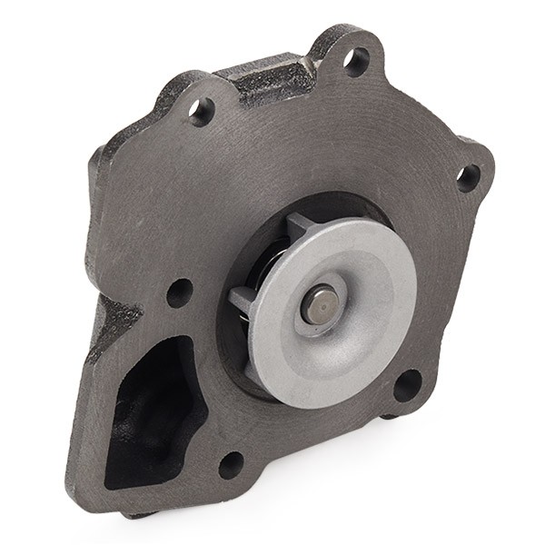 RIDEX 1260W0071 Water pump Cast Aluminium, without belt pulley, with gaskets/seals, with seal, with lid, with flange, Mechanical, Metal