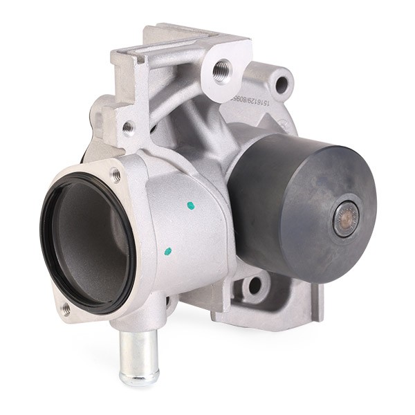 RIDEX 1260W0044 Water pump Cast Aluminium, with belt pulley, with gaskets/seals, Mechanical, Metal, Belt Pulley Ø: 60 mm