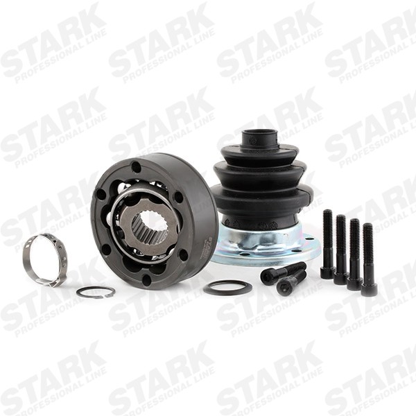 STARK SKJK-0200384 Joint kit, drive shaft Front Axle, transmission sided, with rubber bellow