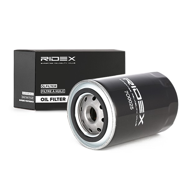 RIDEX 7O0025 Oil filter M 20 X 1.5, with one anti-return valve, Spin-on Filter