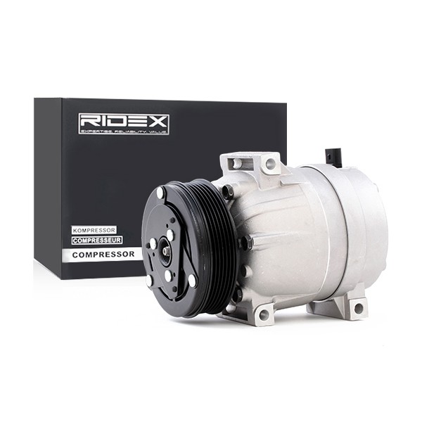 RIDEX V5, PAG 46, R 134a Belt Pulley Ø: 120mm, Number of grooves: 5 AC compressor 447K0094 buy