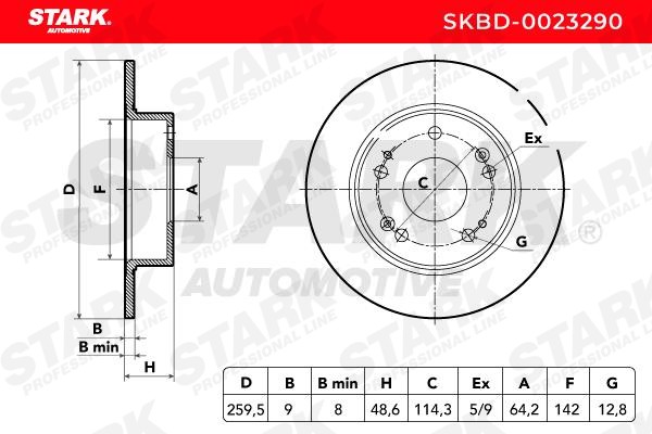 STARK Brake rotors SKBD-0023290