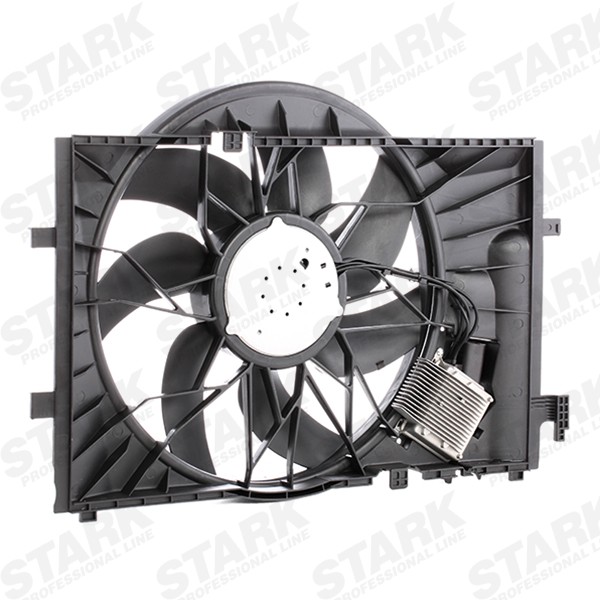 STARK SKRF-0300085 Radiator cooling fan Ø: 482 mm, 12V, 600W, with radiator fan shroud, Brushless Motor, with control unit