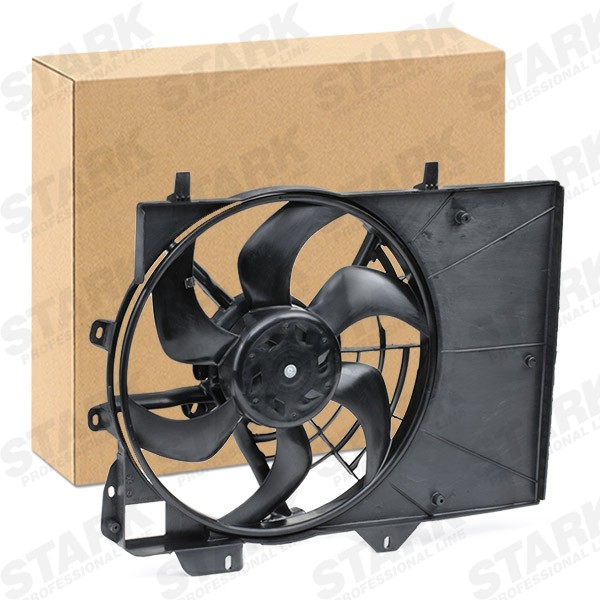 Cooling fan STARK Ø: 380 mm, 12V, 320W, with radiator fan shroud, with electric motor - SKRF-0300086