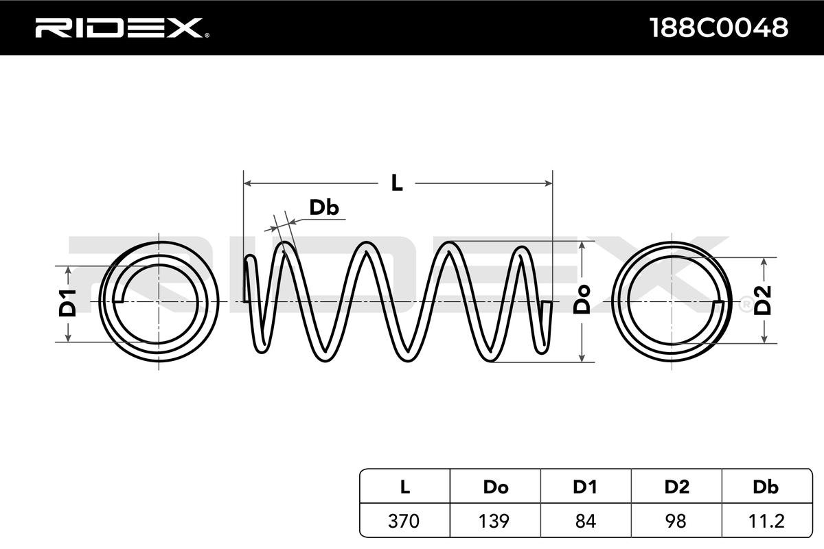 RIDEX Coil springs 188C0048