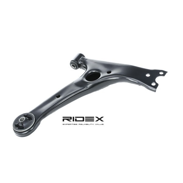 RIDEX 273C0592 Suspension arm without ball joint, with rubber mount, Front Axle Right, Control Arm, Sheet Steel