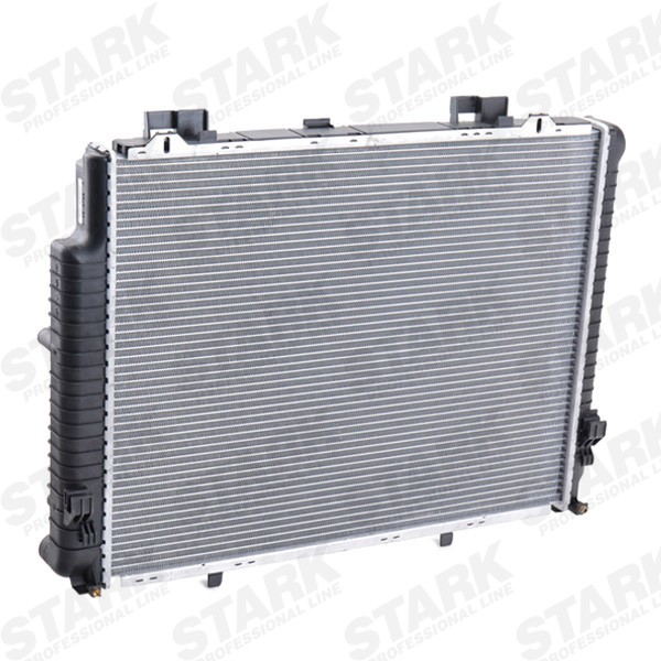 STARK SKRD-0120030 Engine radiator Aluminium, for vehicles with/without air conditioning, Manual Transmission, Automatic Transmission, Manual-/optional automatic transmission, Parallel cooling pipes