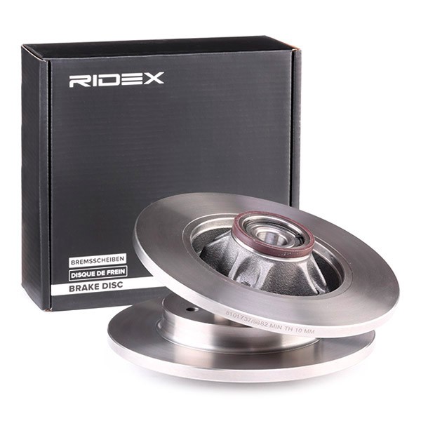 Disc brakes RIDEX Rear Axle, 268x12mm, 04/04x108, solid - 82B0700