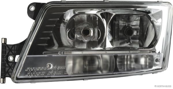 Headlights HERTH+BUSS ELPARTS Left, H7/H7, PY21W, with position light (LED), without motor for headlamp levelling - 81658304