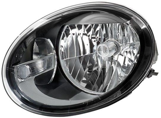 HELLA 1L9 010 793-041 Headlight Right, H4, W21/5W, FF, Halogen, 12V, with high beam, with daytime running light, with low beam, with position light, for left-hand traffic, with motor for headlamp levelling, with bulbs