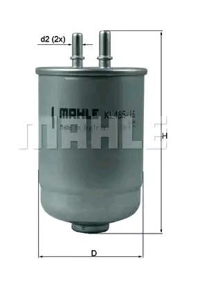 KNECHT KL 485/16D Fuel filter RENAULT experience and price