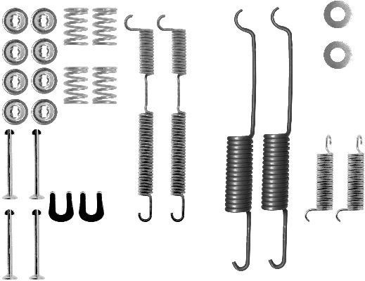 Great value for money - TEXTAR Accessory Kit, brake shoes 97021200