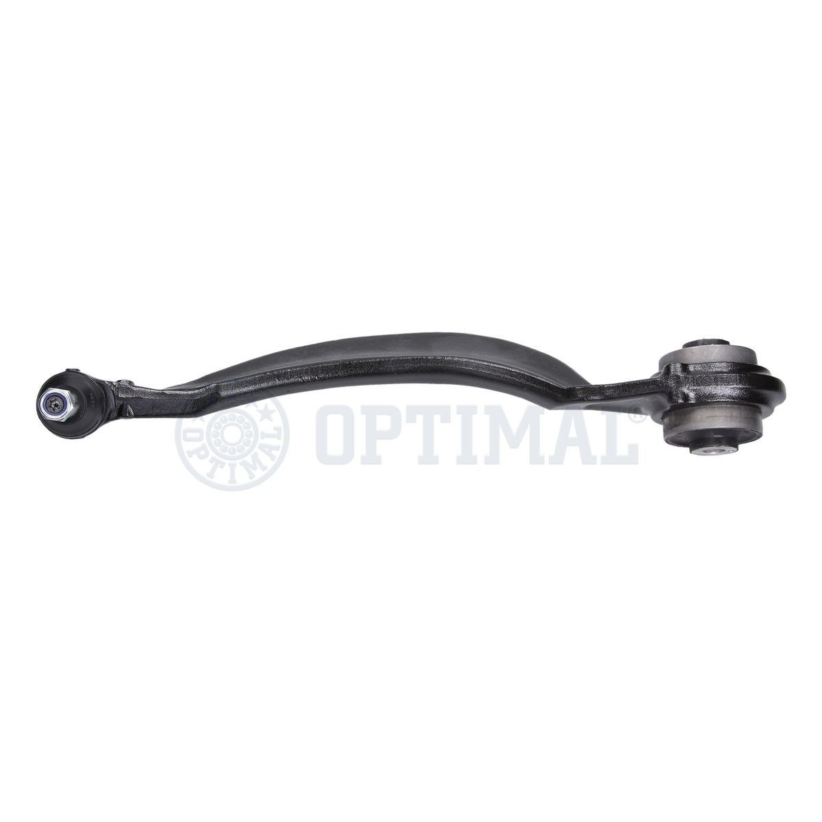 OPTIMAL G5-944 Suspension arm with ball joint, with rubber mount, Lower, Front, Front Axle, Left, Control Arm, Grey Cast Iron, Cone Size: 17,5 mm