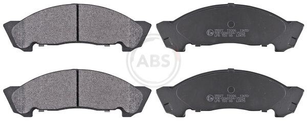 A.B.S. without integrated wear sensor Height 1: 62mm, Width 1: 191mm, Thickness 1: 21mm Brake pads 35027 buy