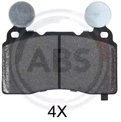 A.B.S. 35051 Brake pad set with acoustic wear warning