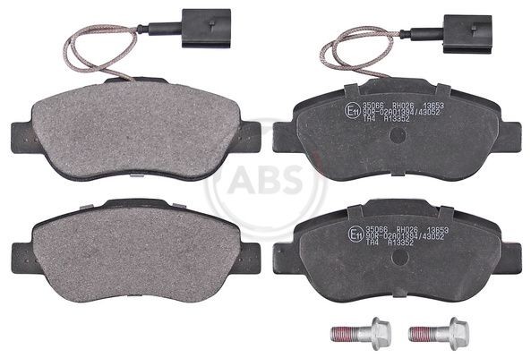A.B.S. with integrated wear sensor Height 1: 51,7mm, Width 1: 122,8mm, Thickness 1: 17,7mm Brake pads 35066 buy