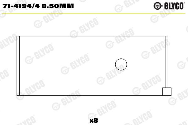 GLYCO 71-4194/4 0.50mm Pleuellager MITSUBISHI LKW kaufen