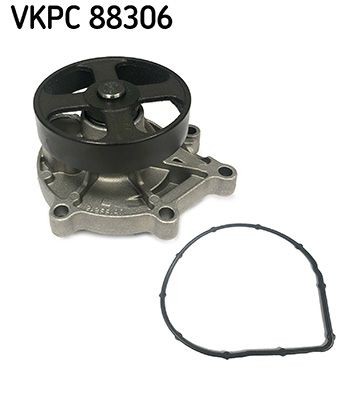 SKF VKPC 88306 Water pump with gaskets/seals, Metal, for v-ribbed belt use