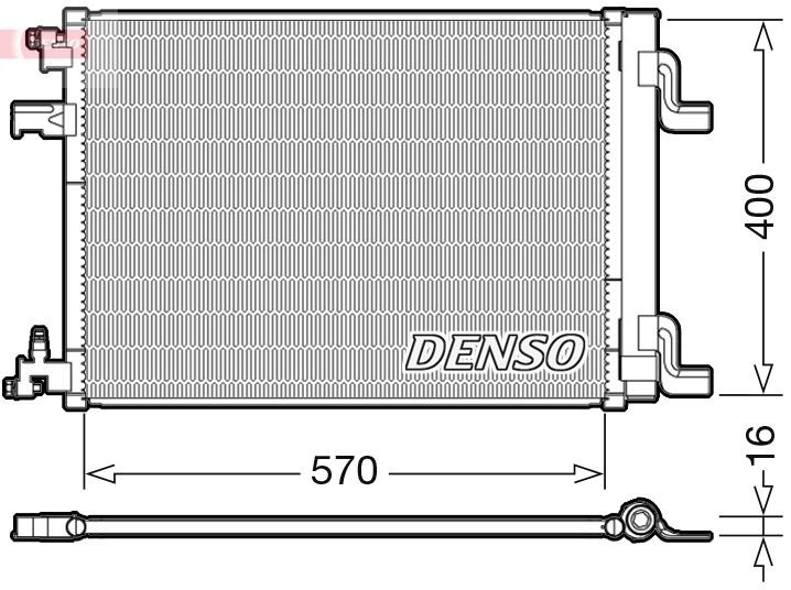 DENSO DCN20001 Air conditioning condenser 39010911