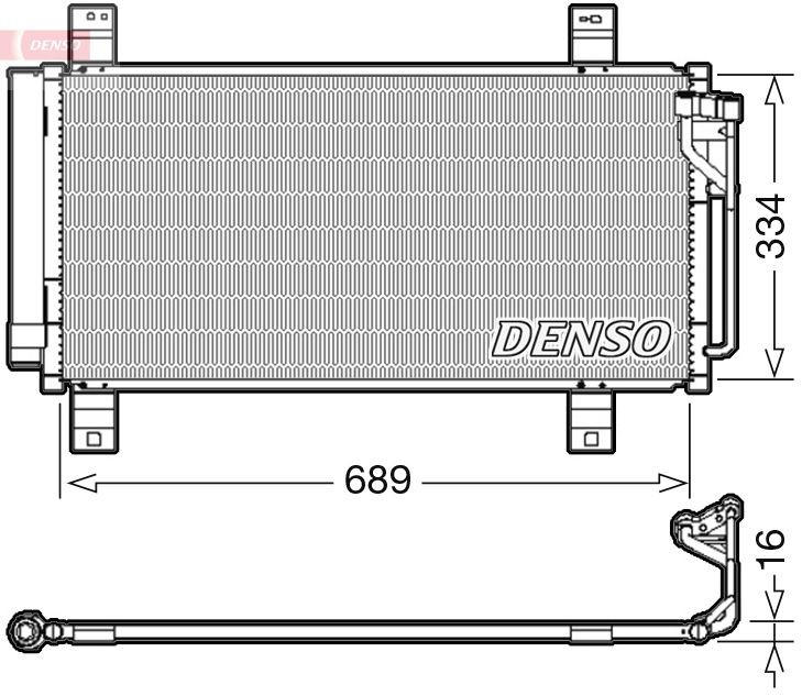 DENSO DCN44008 Air conditioning condenser GSYF6148Z
