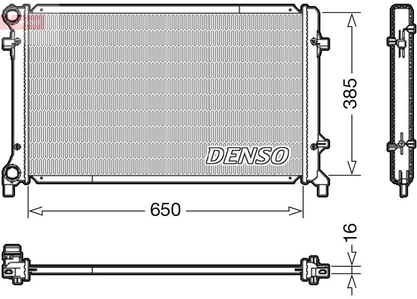 DENSO DRM02014 Engine radiator 1K0 121 251 DL
