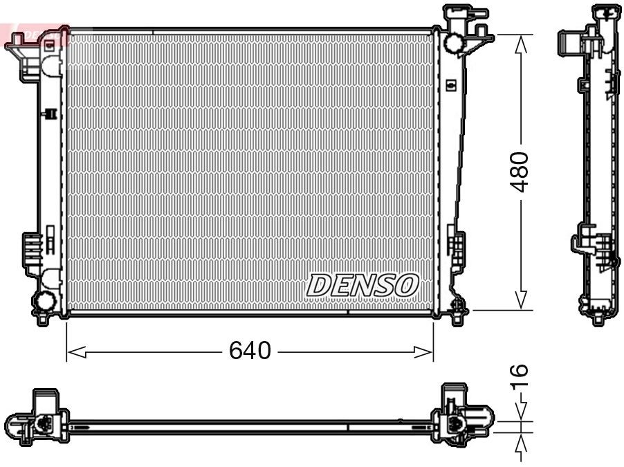 DENSO DRM41003 Engine radiator 25310-2S500
