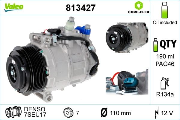 VALEO 813427 Air conditioning compressor MERCEDES-BENZ experience and price
