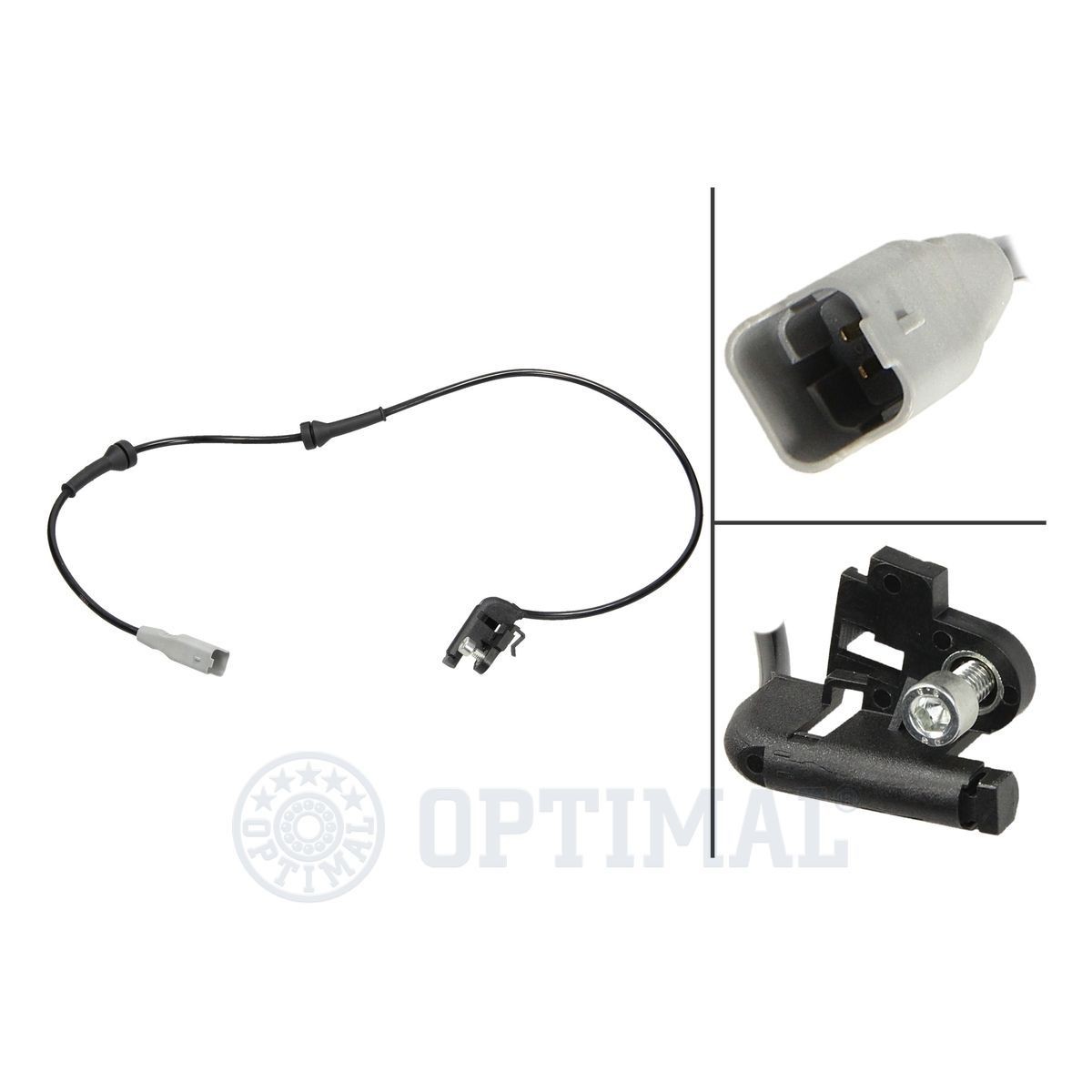 OPTIMAL 06-S662 ABS sensor Rear Axle, Active sensor, 718mm