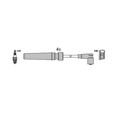 Chevrolet LACETTI Ignition Cable Kit HITACHI 134119 cheap