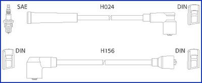 HITACHI Spark plug wire MAZDA 323 III (BF) new 134230
