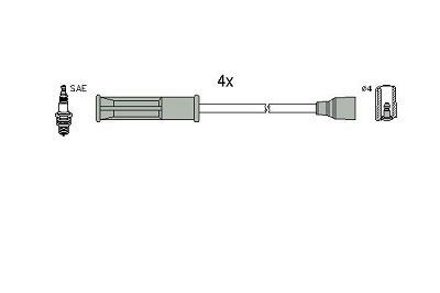 Dacia DUSTER Ignition Cable Kit HITACHI 134516 cheap