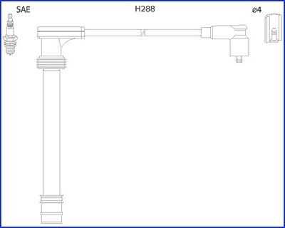 HITACHI 134518 Ignition Cable Kit
