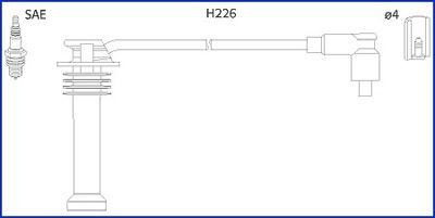 HITACHI 134672 Ignition lead MAZDA TRIBUTE 2000 in original quality