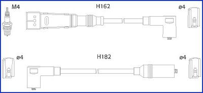 HITACHI 134785 Ignition Cable Kit 025998031