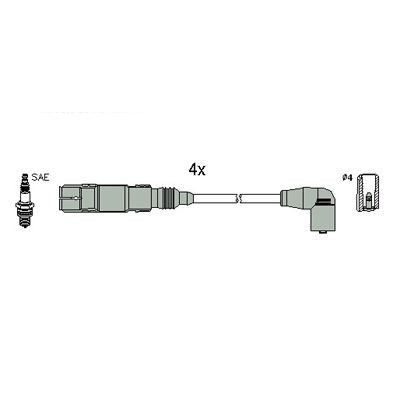 HITACHI 134793 Ignition Cable Kit