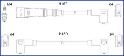 HITACHI 134795 Ignition Cable Kit 032905483G