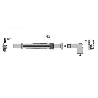 HITACHI 134968 Ignition Cable Kit