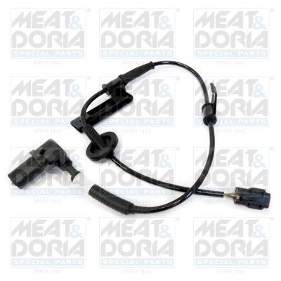 MEAT & DORIA 90418 ABS sensor Front Axle Left, Inductive Sensor, 2-pin connector, 660mm, 1,4 kOhm