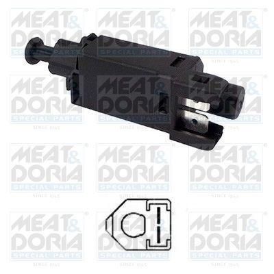 MEAT & DORIA Mechanical, 2-pin connector Number of pins: 2-pin connector Stop light switch 35008 buy